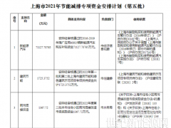 可再生能源等獎勵(lì)約4.47億元！上海下達(dá)2022年第五批節(jié)能減排專項(xiàng)資金安排計(jì)劃